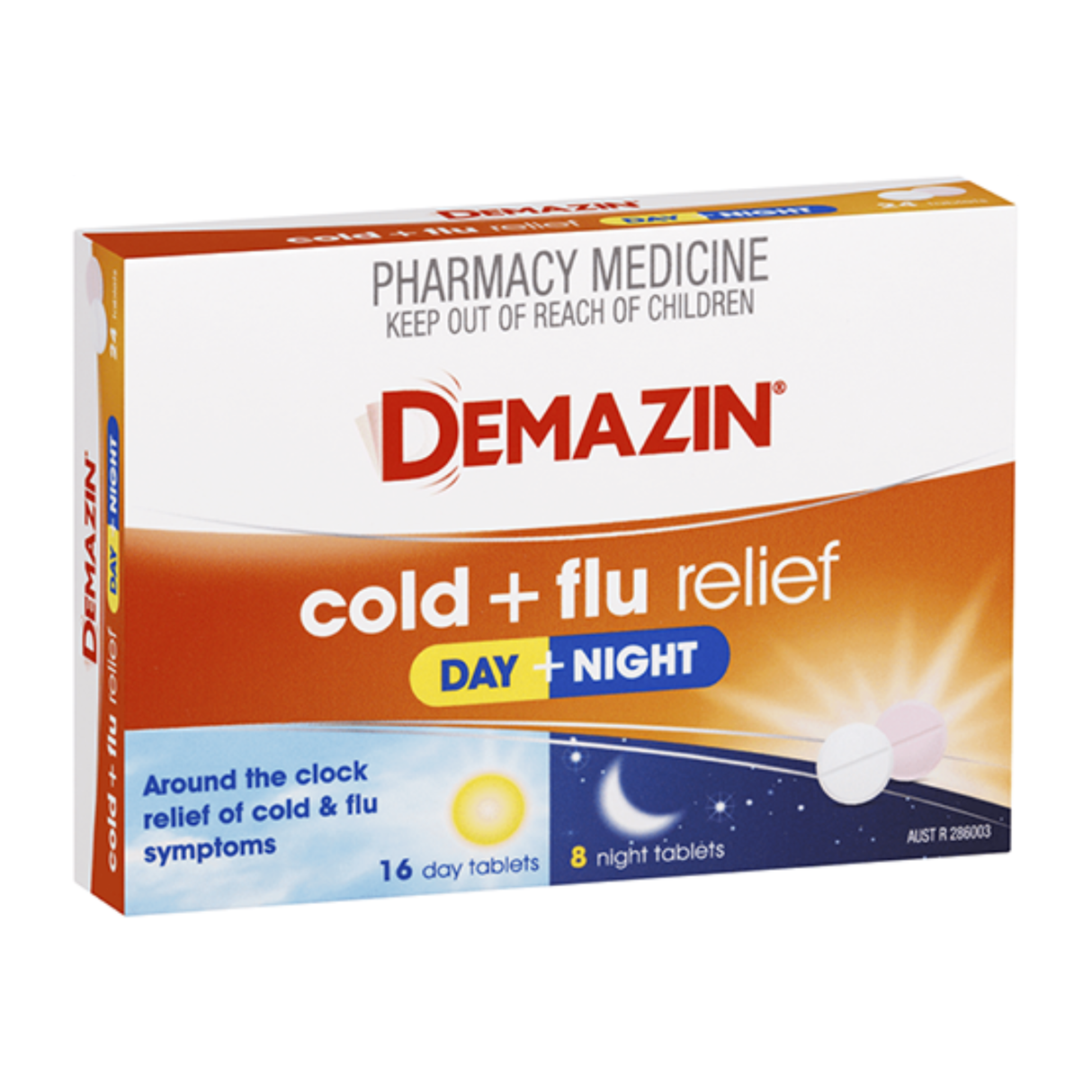 Demazin 感冒 + 流感缓解日夜 24 片