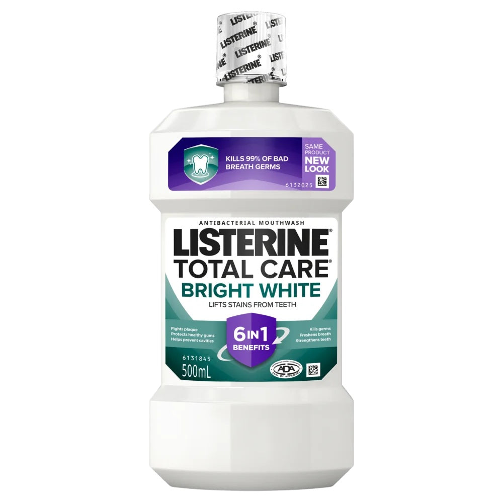 Listerine Bright White Mouthwash 500mL