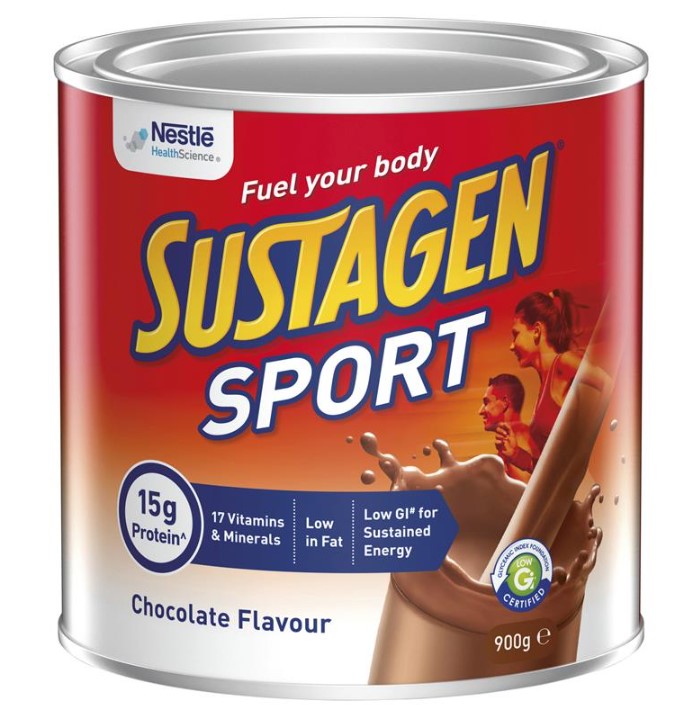 Nestle Sustagen Sport Chocolate Flavour 900 กรัม (EXP: 30/01/2026)