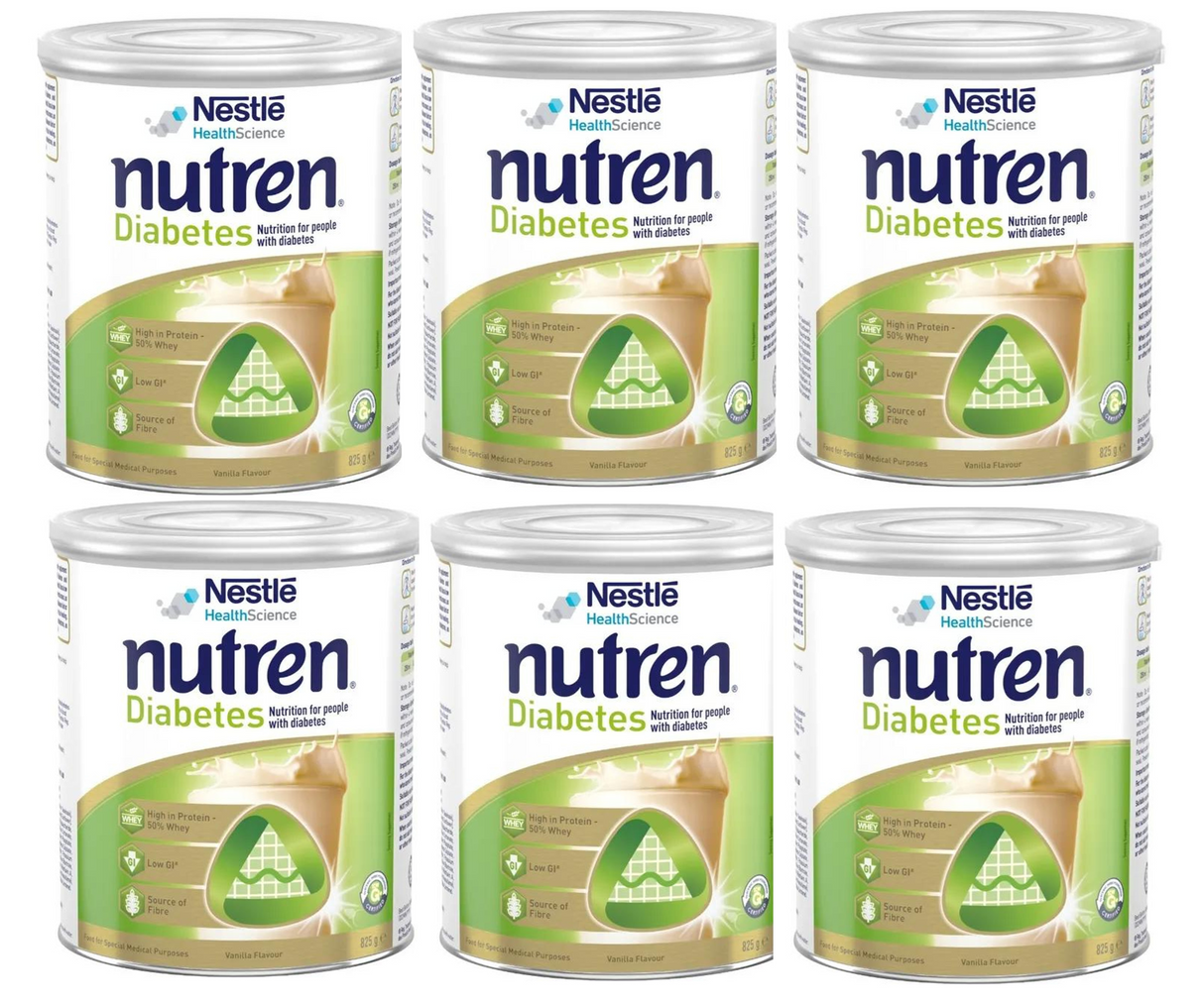 Nestle Nutren Diabetes Vanilla Flavour 825G x 6 ชุด