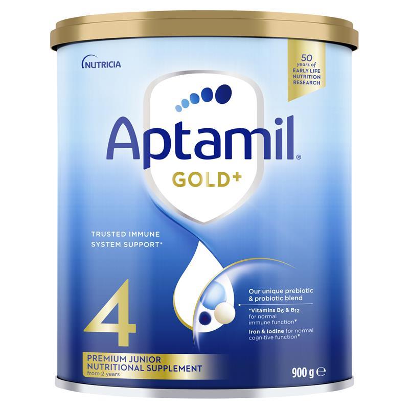 Aptamil Gold+ Stage 4 Junior Nutritional Supplement Milk Drink - 900g (From 2 Years)