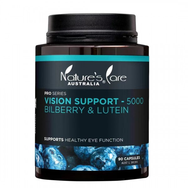 Nature's Care Pro Series Vision Support 5000 Bilberry & Lutein 90 Capsules