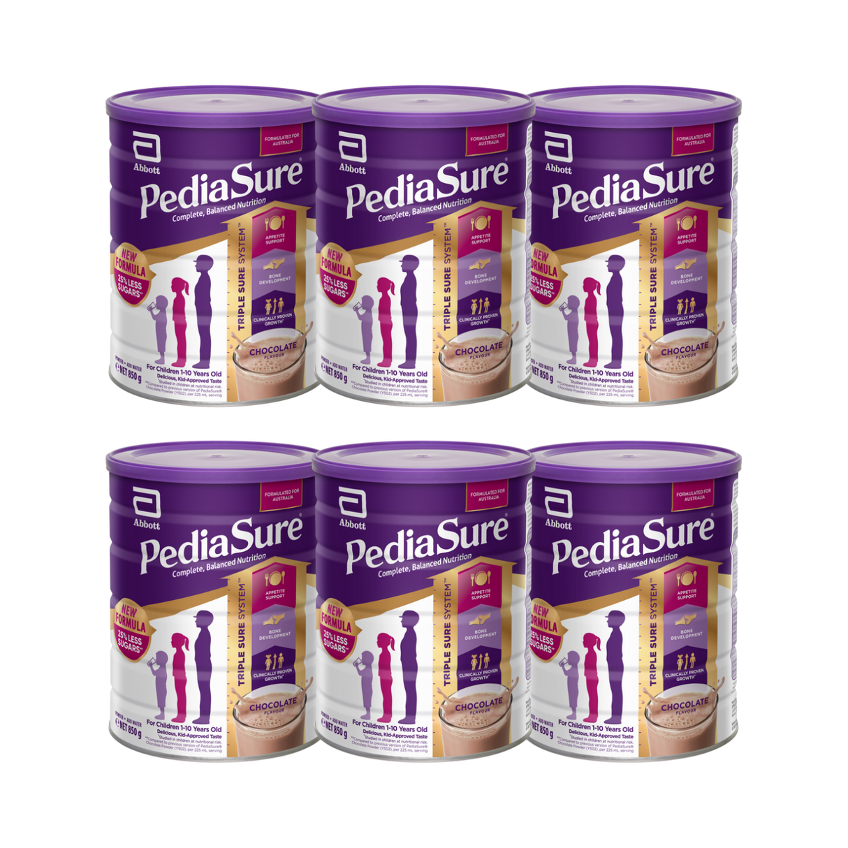PediaSure Powder Chocolate 850g X 6 BUNDLE