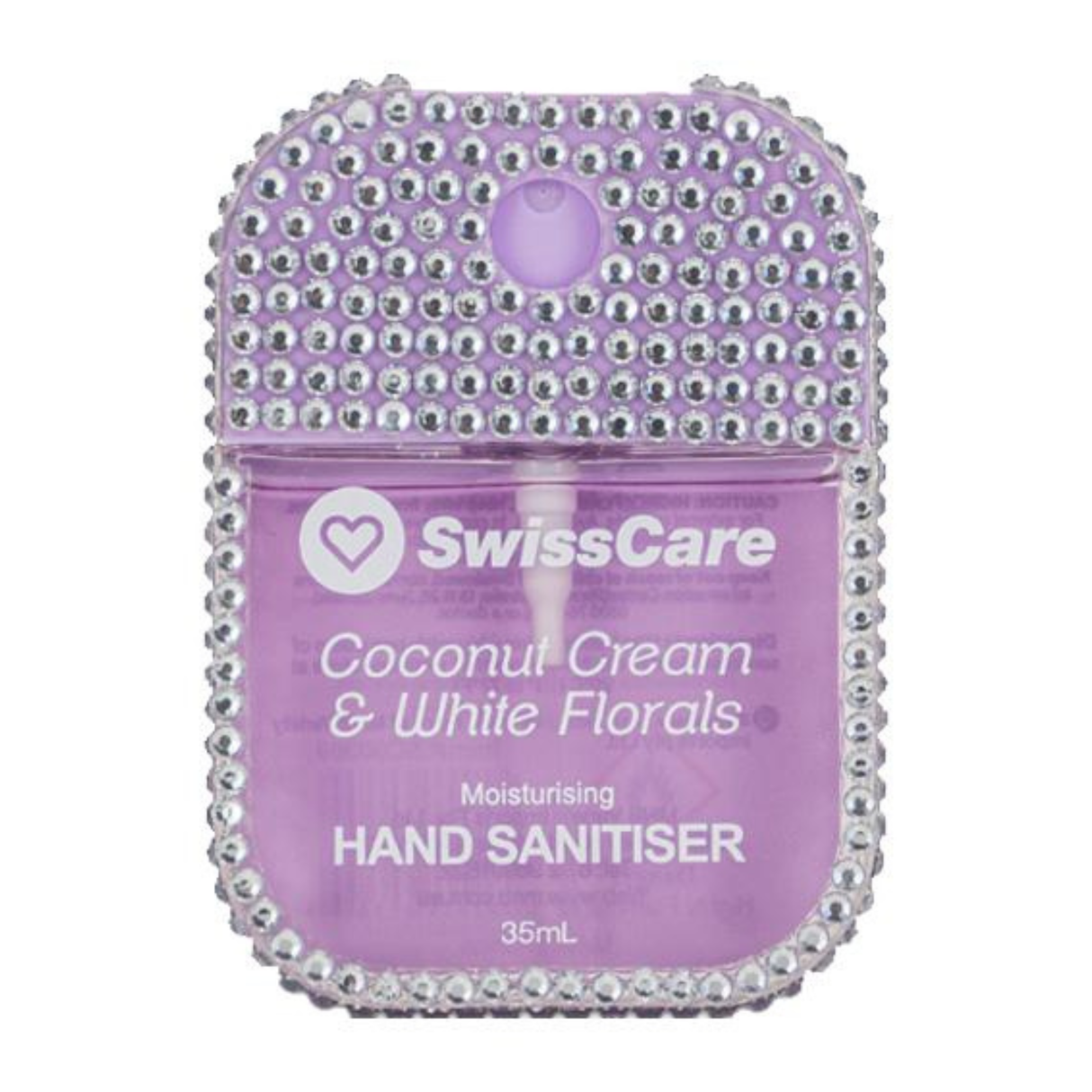 SwissCare Diamond Liquid Hand Sanitizer Spray 35mL - Coconut Cream & White Florals