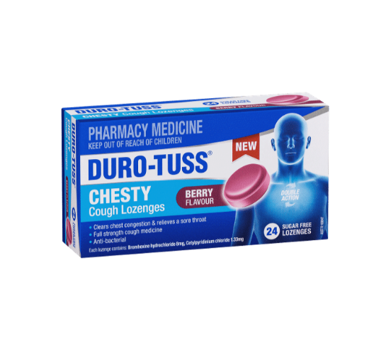Duro-Tuss Chesty Cough Berry 24 Lozenges (EXP: 01/12/2026)