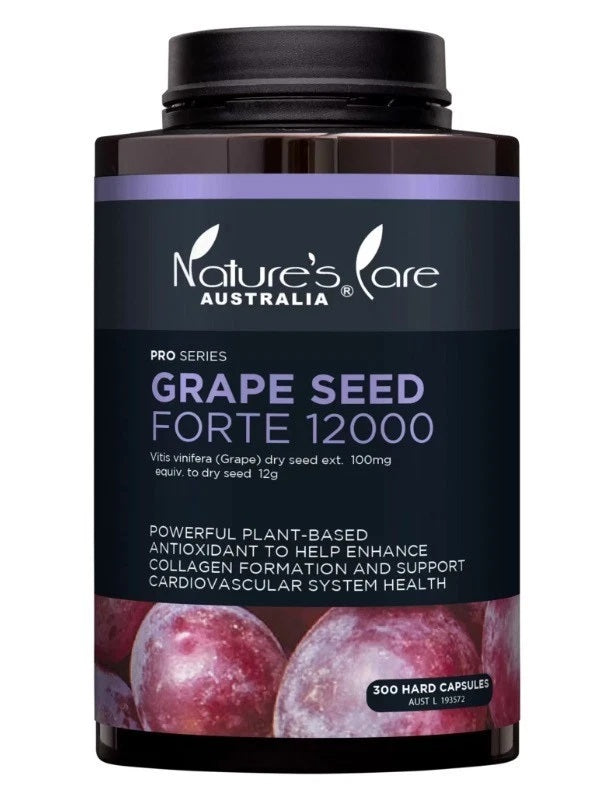 Nature's Care Pro Series Grape Seed Forte 12000 300 Capsules