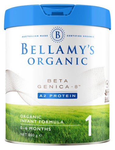 Bellamy's Organic Beta Genica-8 A2 Protein Step 1 Infant Formula 800g