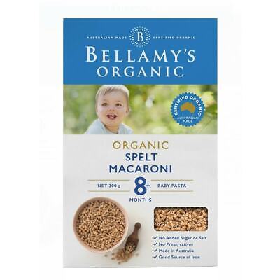 Bellamy's Organic Spelt Macaroni 8+ Months 200g - RPP ONLINE