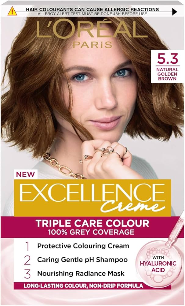 L'Oreal Paris Excellence Creme Hair Colour 5.3 Golden Brown