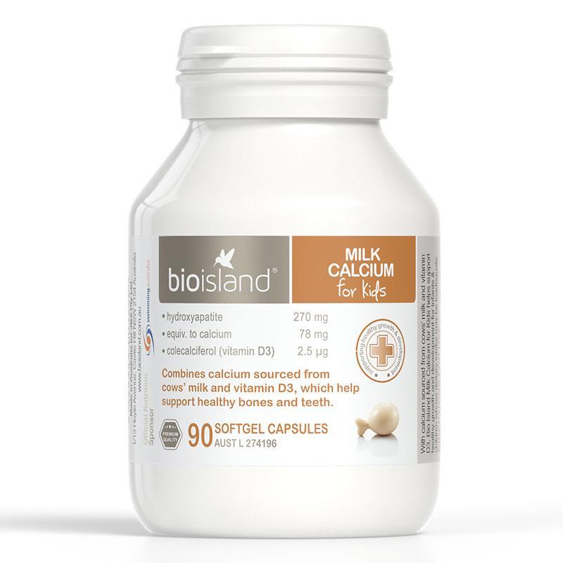 Bio Island Milk Calcium for Kids 90 Capsules - RPP ONLINE