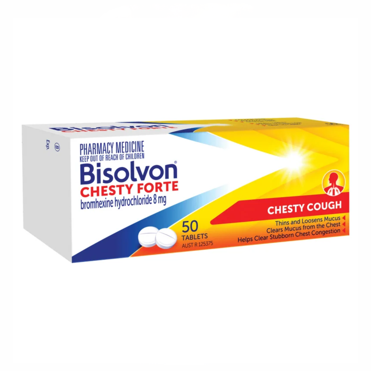 Bisolvon Chesty Forte 8mg 50片