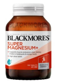 Blackmores Super Magnesium+ แท็บเล็ต 100 เม็ด