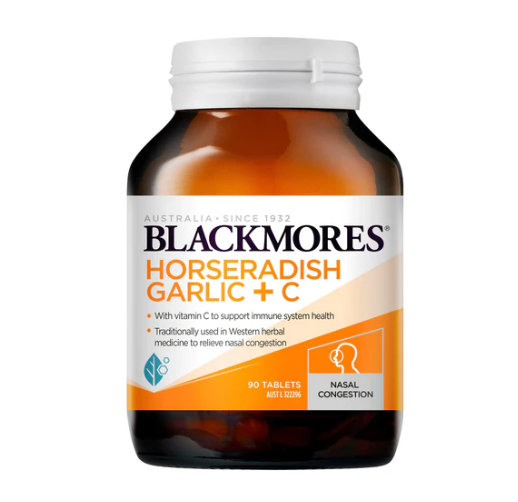 Blackmores Horseradish Garlic + C 90 เม็ด