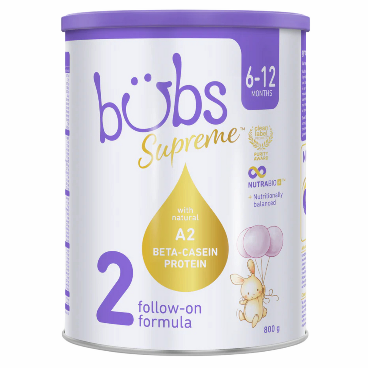 Bubs Supreme A2 ติดตามใน Formula Stage 2 800G