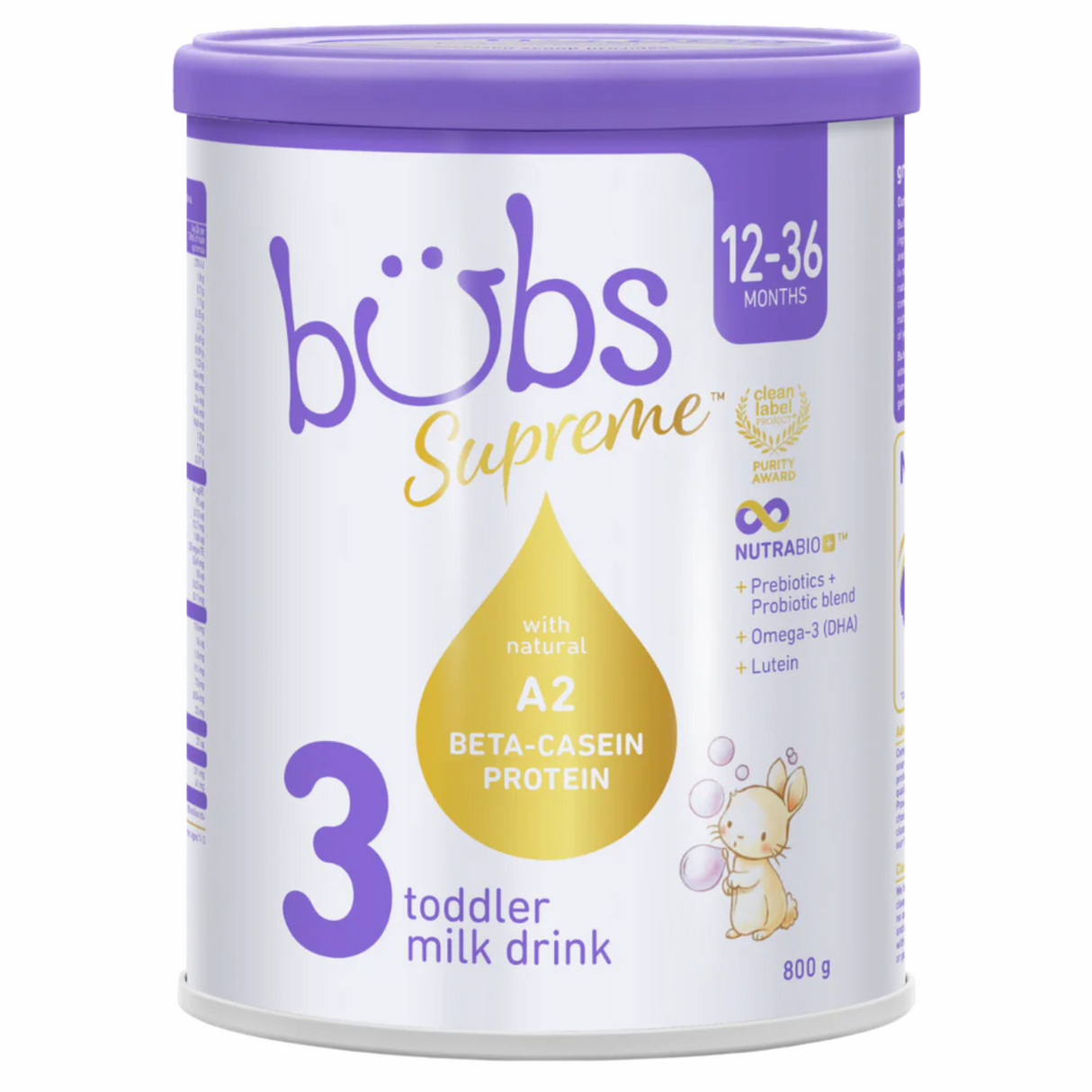 Bubs Supreme A2 Toddler Milk Drink ขั้นตอนที่ 3 800g