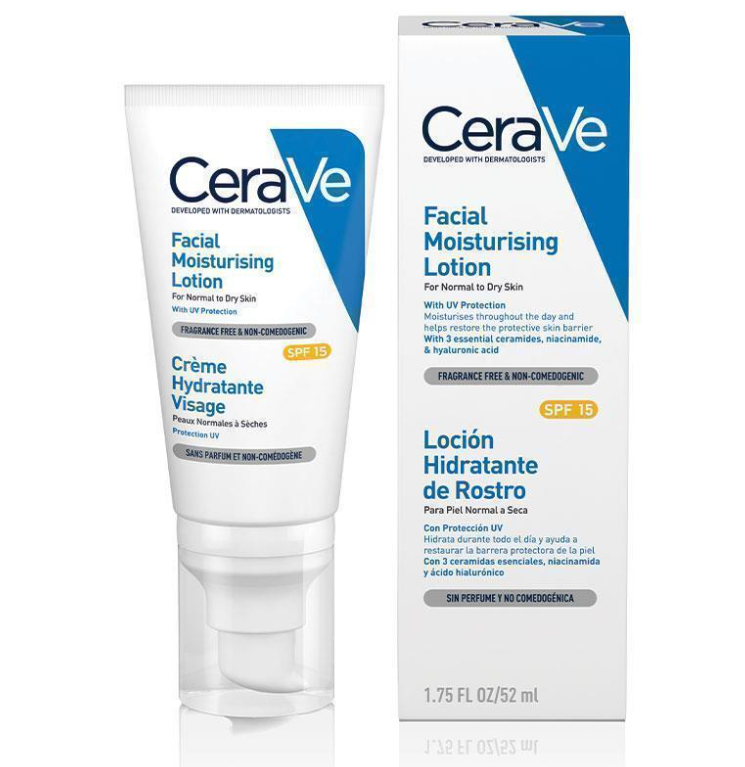 Cerave AM โลชั่นชื้นหน้า SPF15 52ml