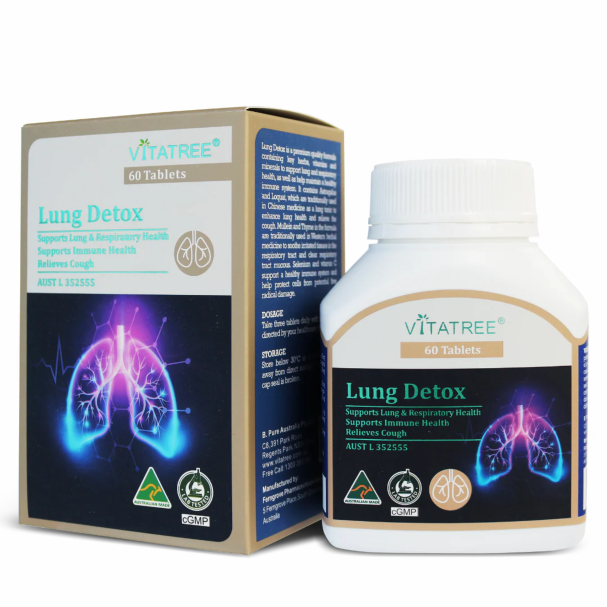 Vitatree Lung Detox 60 Tablets