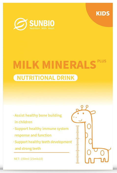 Sunbio Milk Minerals Plus Nutritional Drink 150ml (10x15ml)