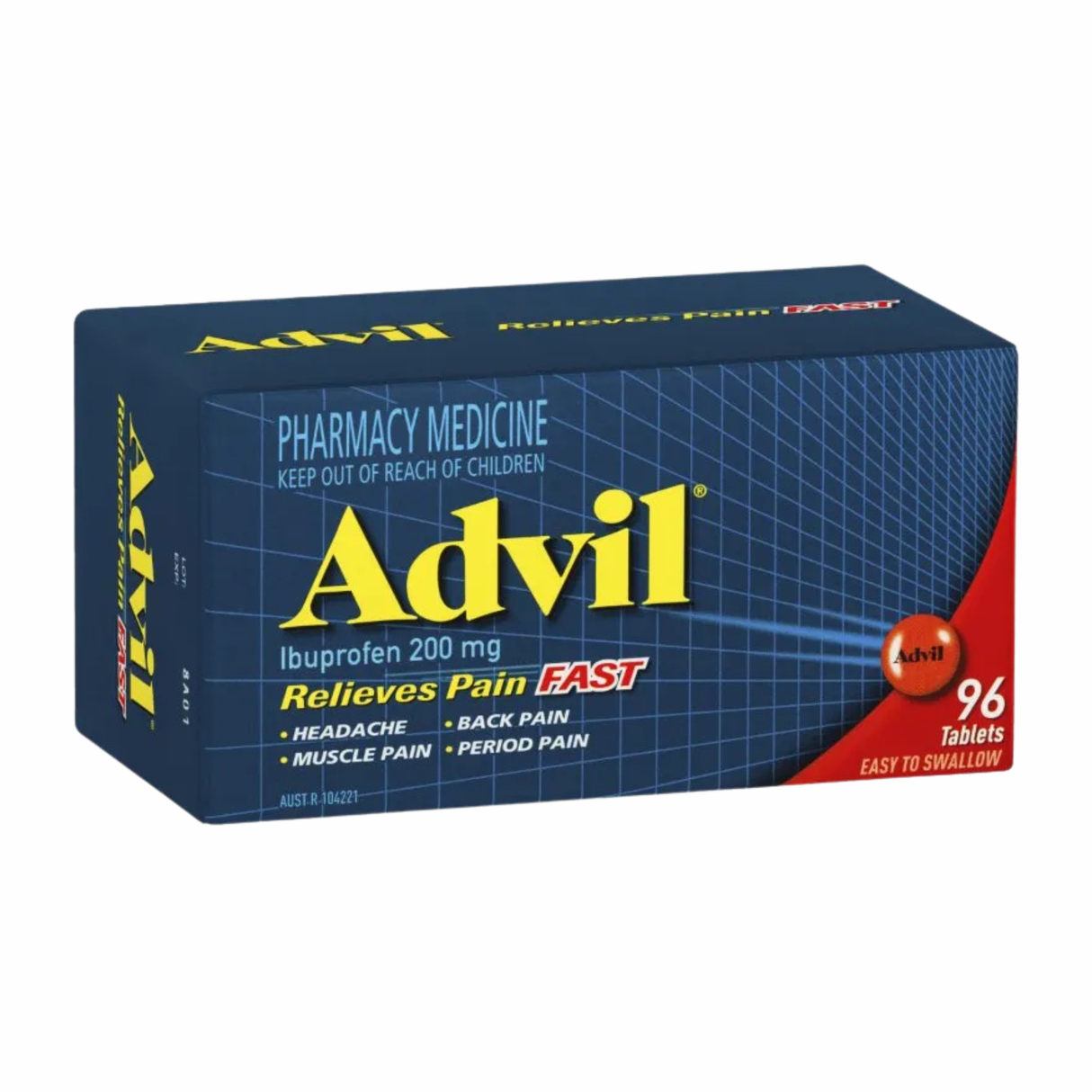 Advil Ibuprofen 200mg 96 Tablets (S2) (EXP: 01/04/2026)