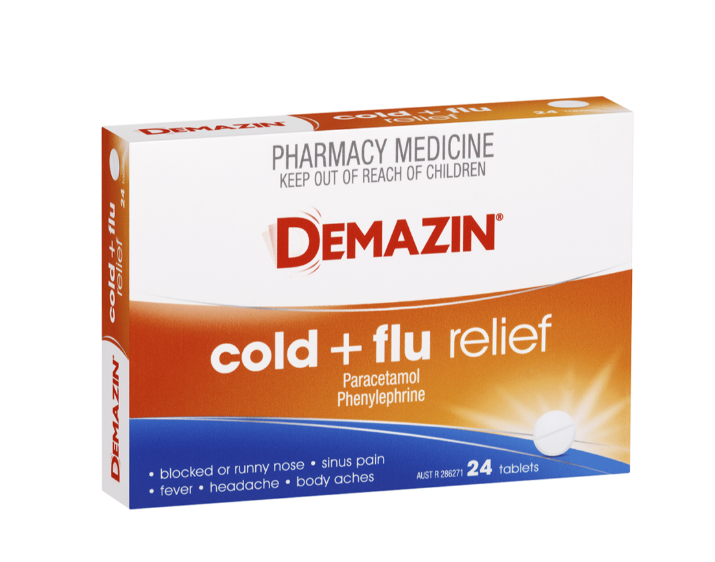 Demazin Cold and Flu Relief 24片