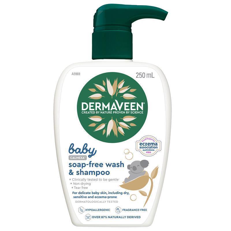 Dermaveen Calmexa Baby Soap miễn phí Wash & Dầu gội 250ml