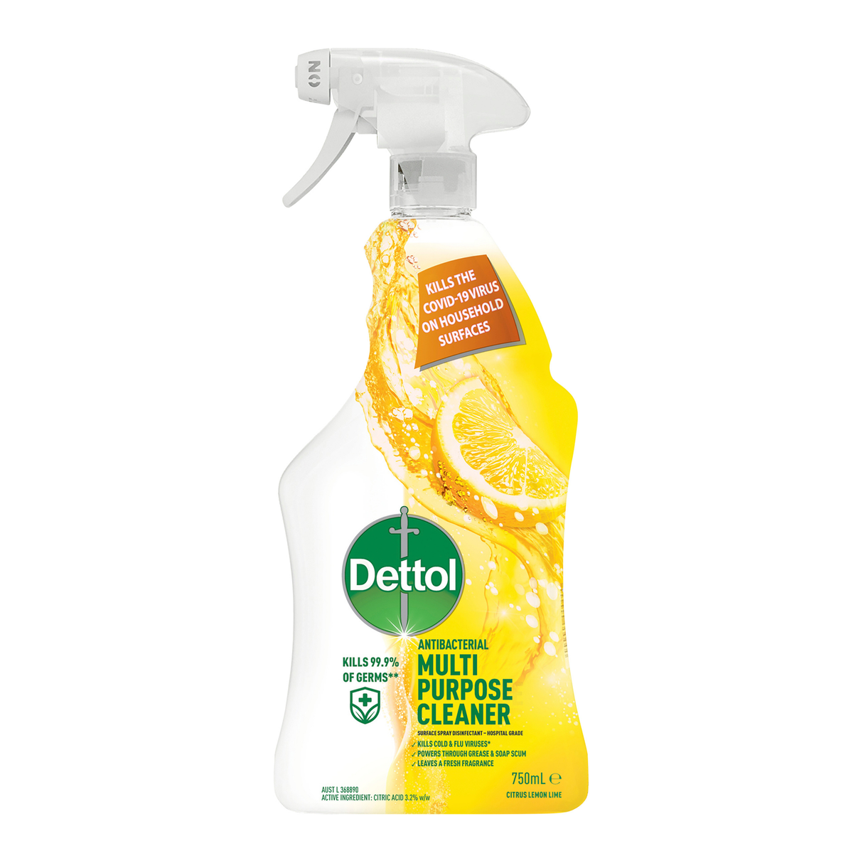 Dettol多用途喷雾柠檬石灰750ml