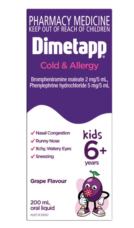 Dimetapp Kids Cold and Allergy 6 years+ 200ml