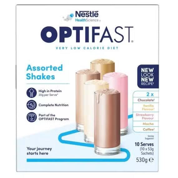 Optifast VLCD Assorted Shakes 53g x 10 Pack