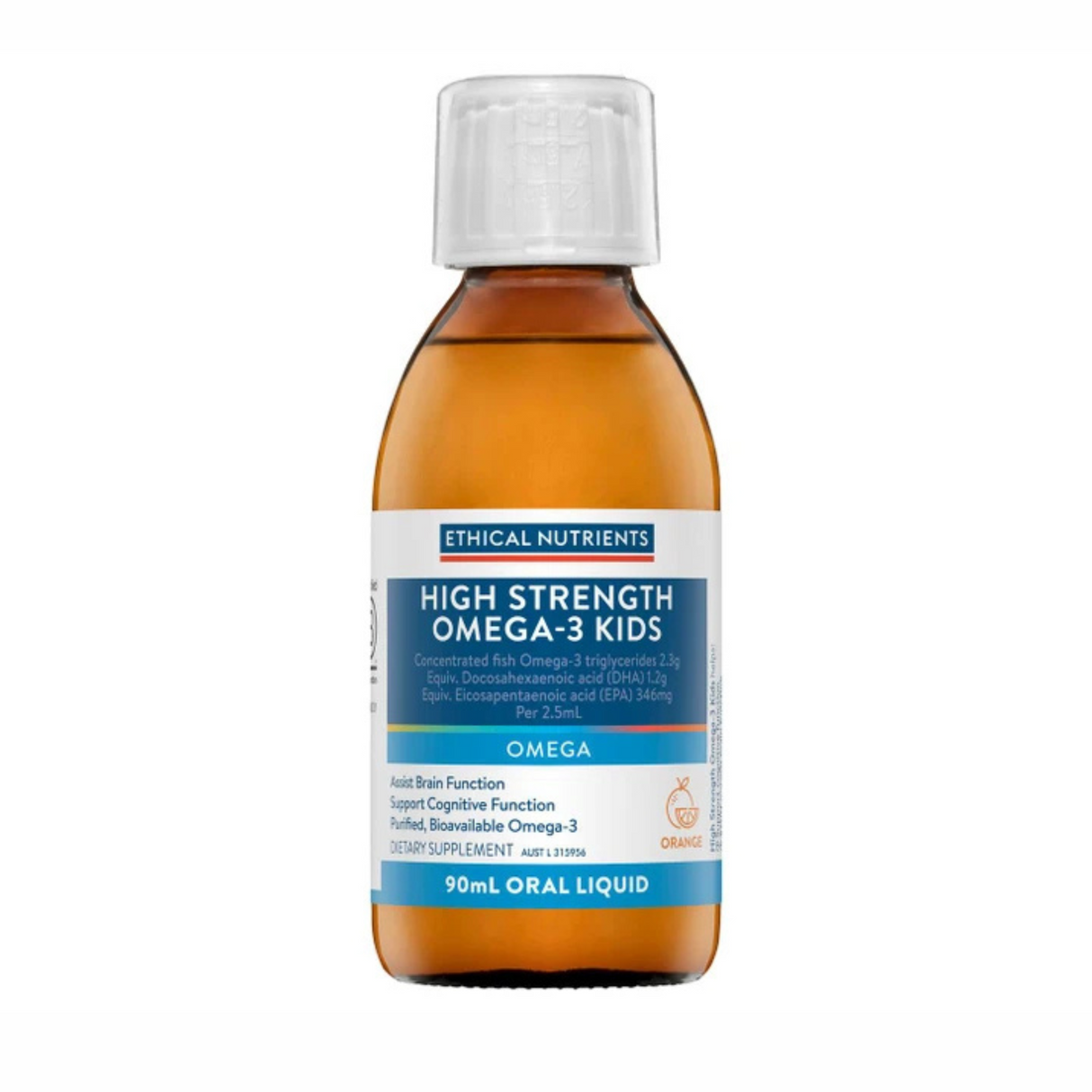 Chất dinh dưỡng đạo đức Omega-3 trẻ em có chất lỏng truyền miệng 90ml