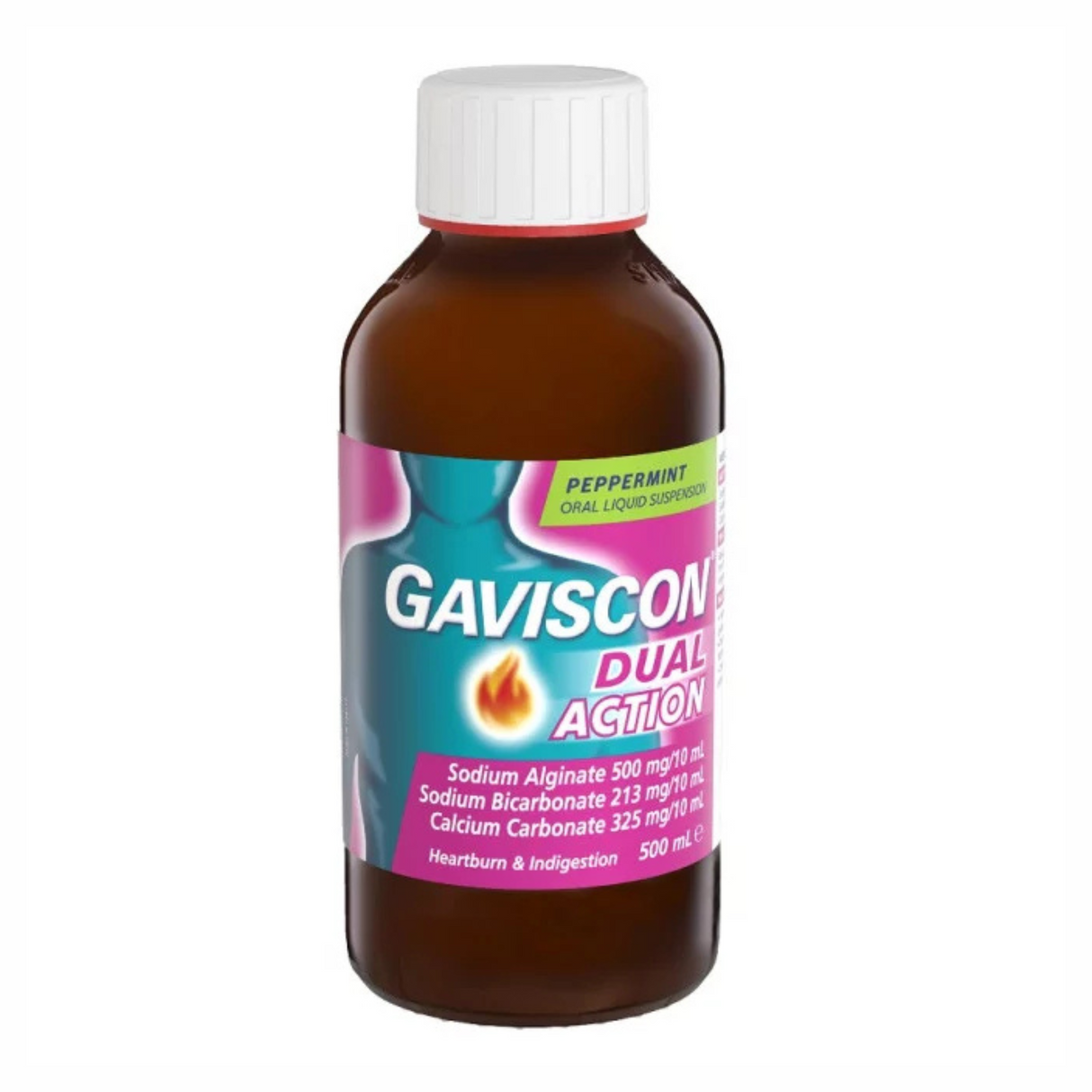 Gaviscon hành động kép chất lỏng bạc hà 500ml