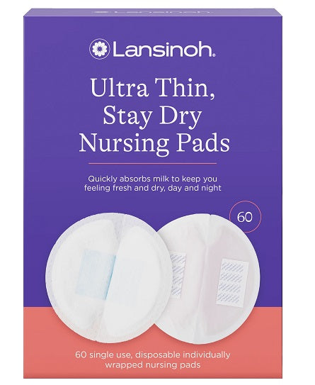 Lansinoh Ultra Thin Stay Dry Nursing Pads 60 Pack