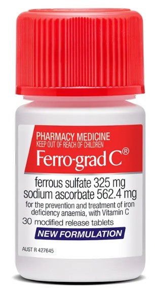 Ferro-Grad C Iron & Vitamin C 30 Tablets