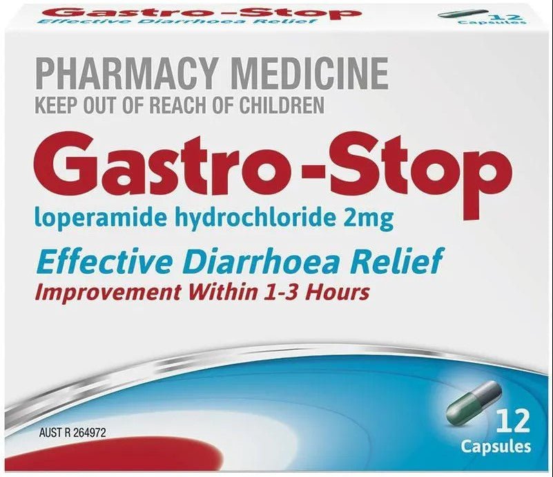Gastro - Stop Loperamide Hydrochloride 2mg 12 Capsules - RPP ONLINE