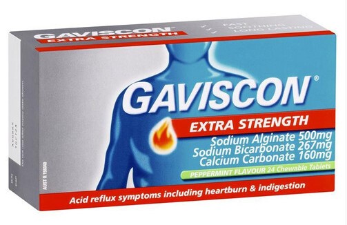 Gaviscon thêm sức mạnh hương vị bạc hà 24 viên