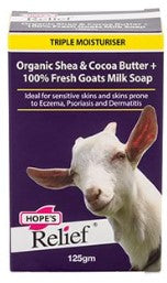Hope's Relief Goats Milk Shea and Cocoa Butter Soap 125g
