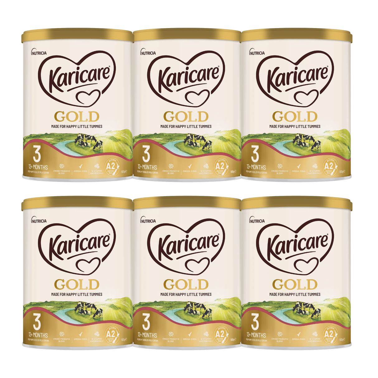 Karicare Gold Plus+ A2 Protein Milk Toddler Milk Drink Stage 3 900g X 6 BUNDLE