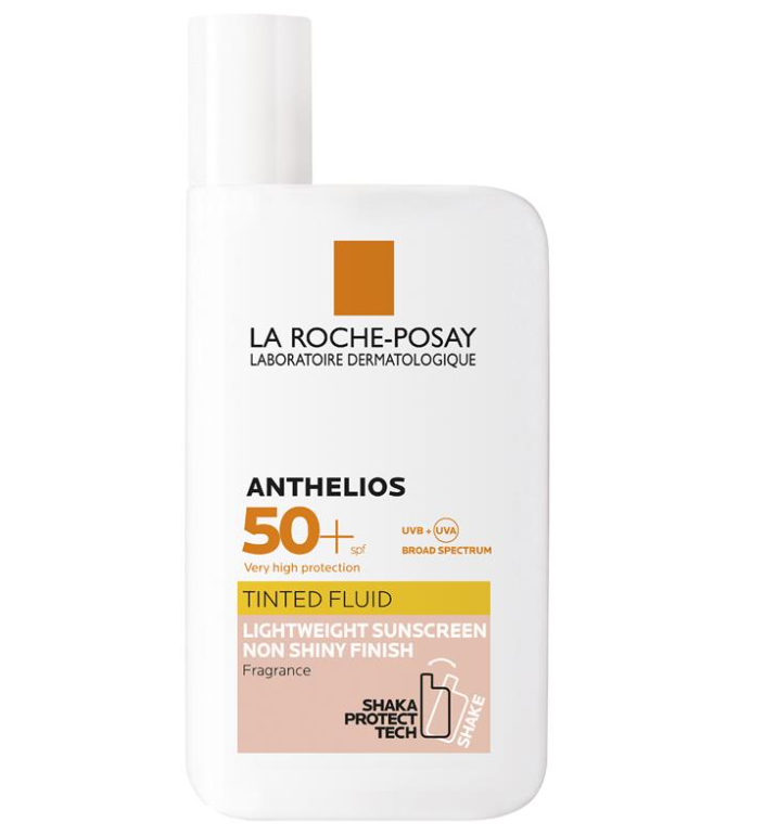 La Roche-Posay Antheliosは、液体SPF50+ 50mlに着色されています
