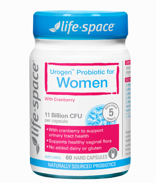 Life Space Urogen Probiotic cho phụ nữ có viên Cranberry 60 viên