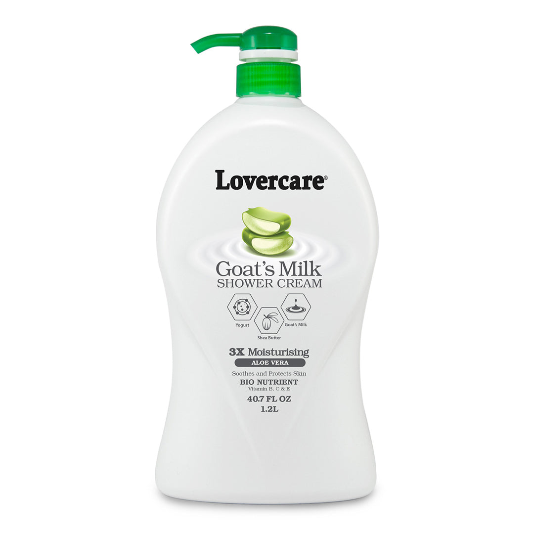 Lovercare Goats ครีมฝักบัวนมว่านหางจระเข้ 1.2L
