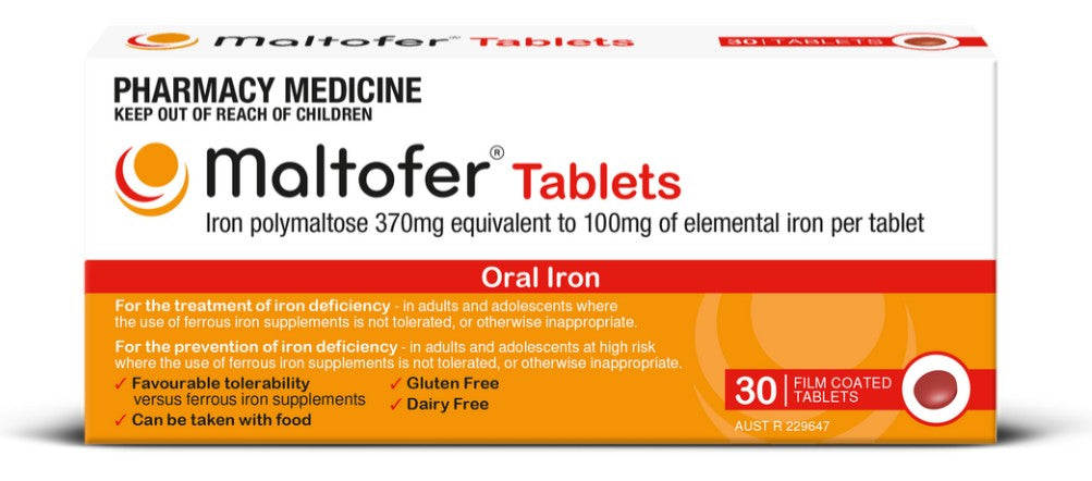Maltofer Iron Polymaltose 370mg 30 Tablets