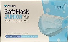 Medicom Safemaskジュニアフェイスマスクレベル1 50パック