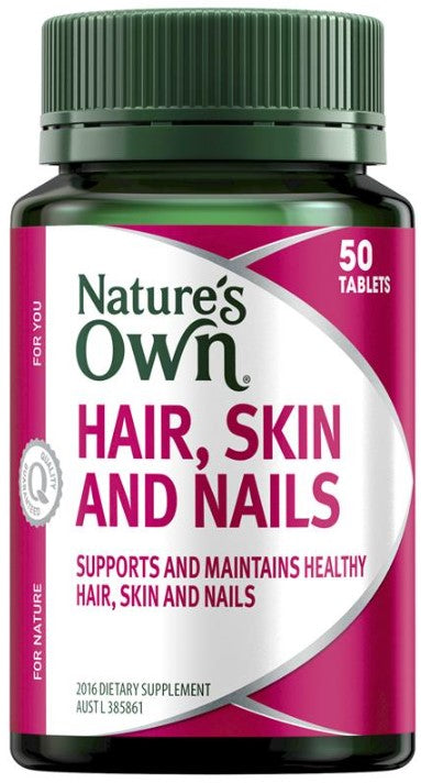 Natures Own Hair Skin and Nails 50 Tablets