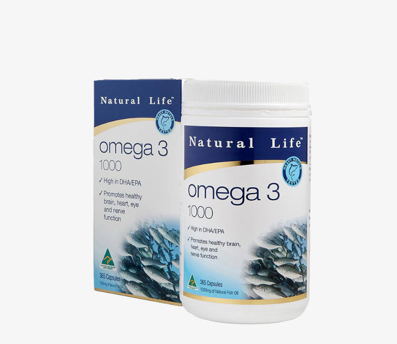 Natural Life Omega 3 1000MG 365 Capsules