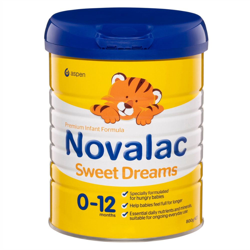 Novalac Sweet Dreams ผงสูตรทารกพรีเมี่ยม 0-12 เดือน 800 กรัม