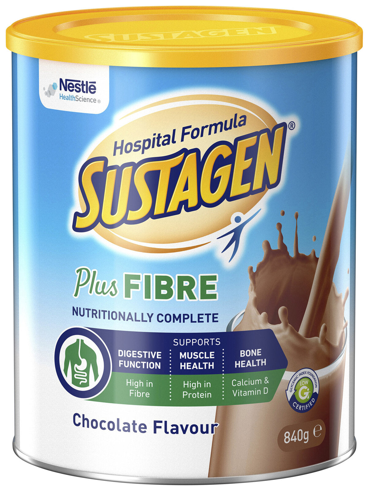 เนสท์เล่ซัสตาเจนบวกกับไฟเบอร์ช็อคโกแลตรสชาติที่สมบูรณ์แบบ 840 กรัม