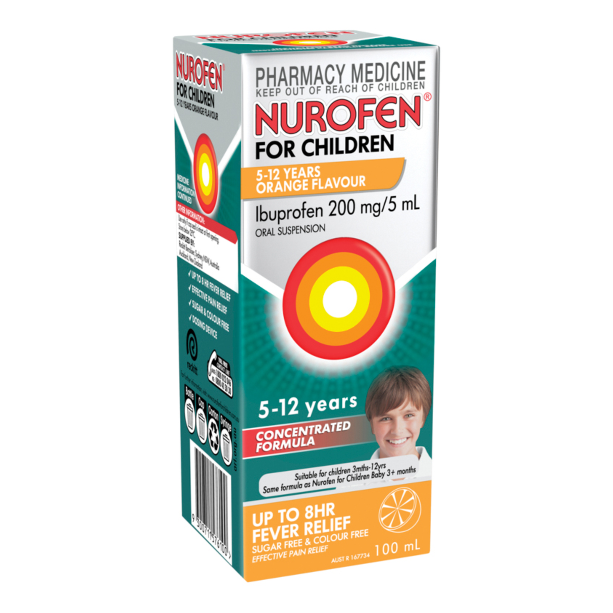 Nurofen For Children 5 to 12 Years Orange Flavour 100ml