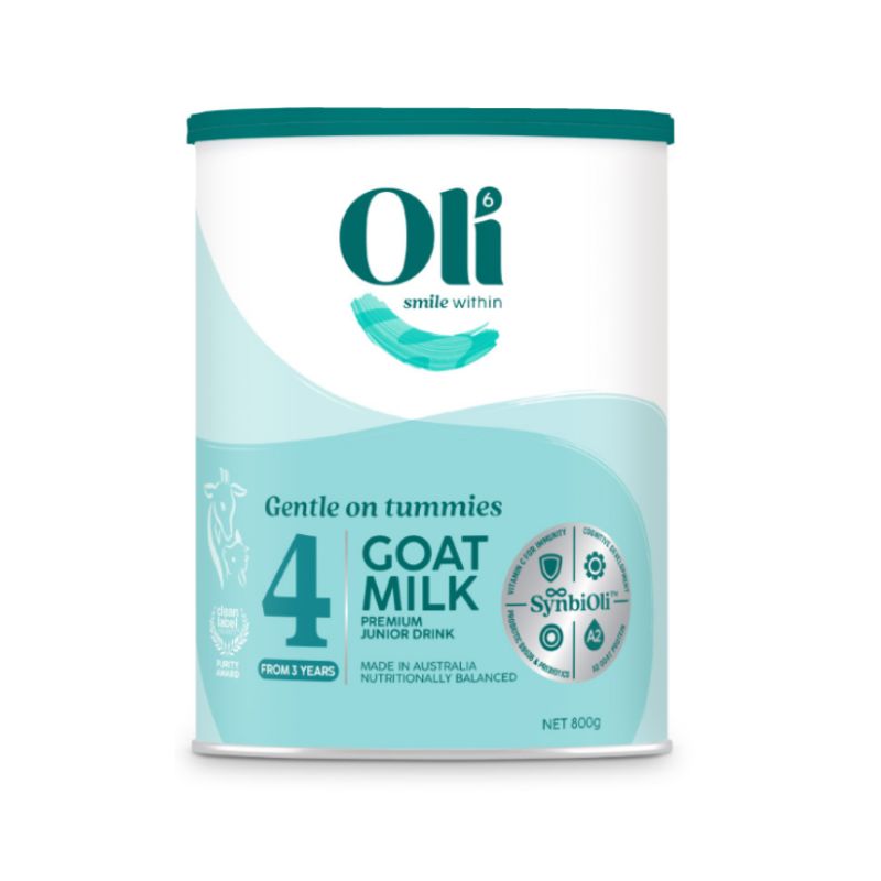 Oli6 Goat Milk Junior Drink ขั้นตอนที่ 4 3+ ปี 800 กรัม (ใหม่)