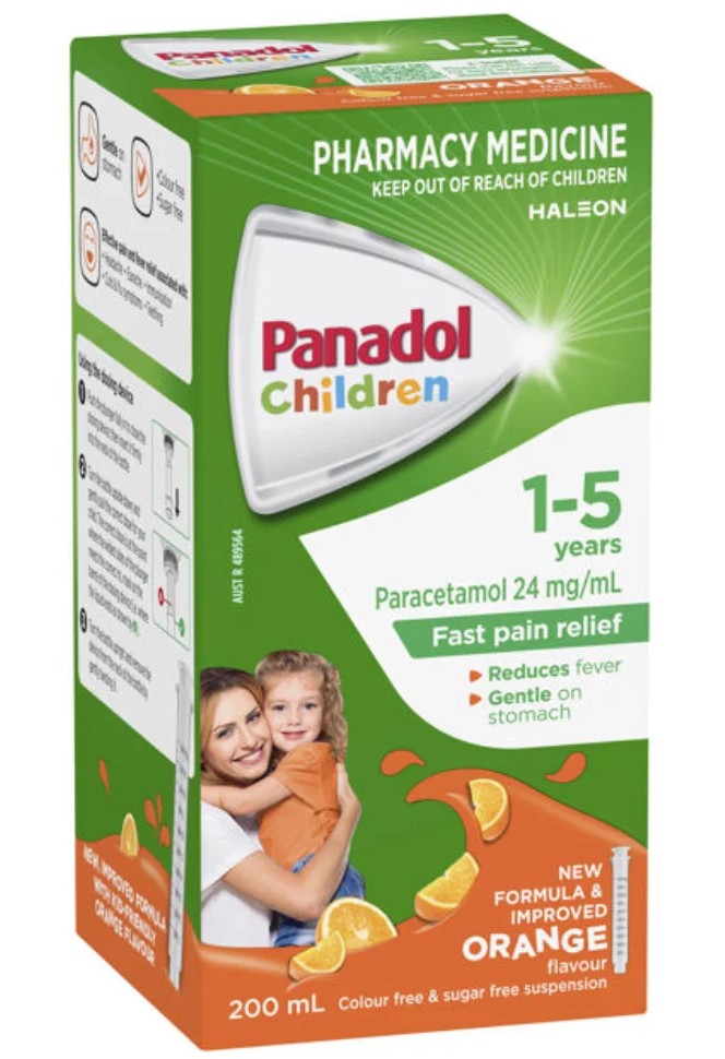 Panadol Children 1-5 Years Orange Flavour 200ml (S2)