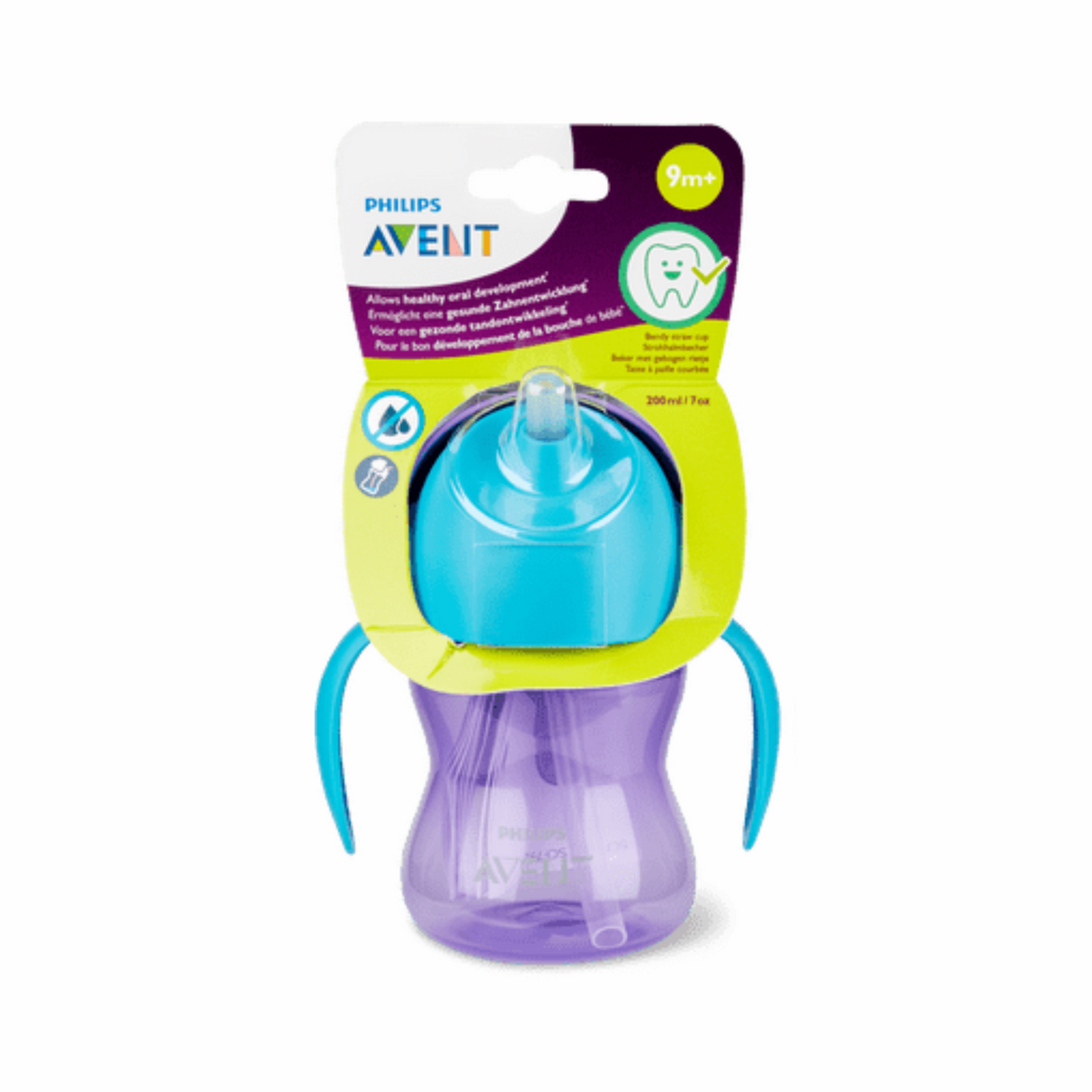 Philips Avent Bendy Straw Cup với tay cầm (màu ngẫu nhiên) - 200ml
