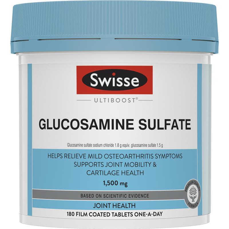 Swisse Ultiboost Glucosamine Sulfate 1500mg 180 Tablets